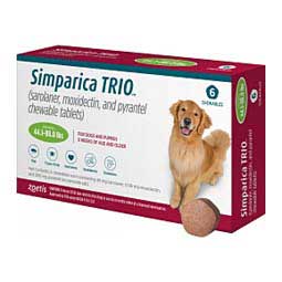 Simparica TRIO Chewable Tablets for Dogs Zoetis Animal Health - Safe
