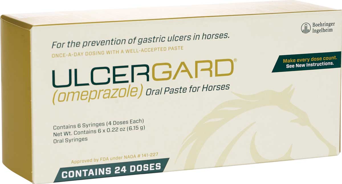 UlcerGard (Omeprazole) for Horses Merial - Ulcer Control ...
