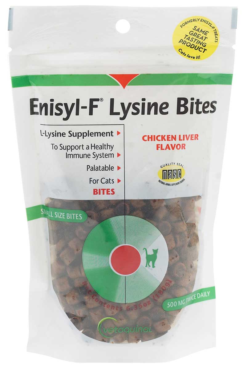 EnisylF Lysine Bites for Cats Vetoquinol Eye Care Health
