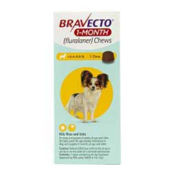 Bravecto 1-Month Chews for Dogs and Puppies 4.4-9.9 lbs 1 ct - Item # 1561RX