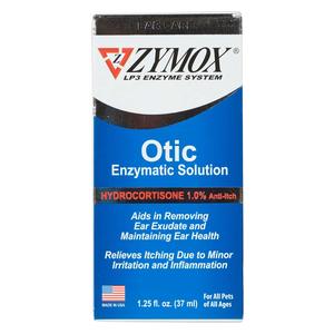 Zymox Otic Enzymatic Solution with Hydrocortisone 1.0% for Animal Use 1.25 oz - Item # 15665