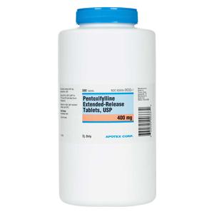 Pentoxifylline E.R. for Dogs, Cats and Horses 400 mg 500 ct - Item # 1571RX