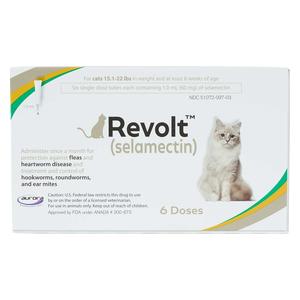 Revolt Selamectin for Cats 15.1-22 lbs 6 ct - Item # 1577RX