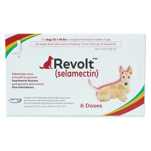 Revolt Selamectin for Dogs 20.1-40 lbs 6 ct - Item # 1580RX