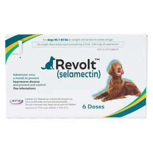 Revolt Selamectin for Dogs 40.1-85 lbs 6 ct - Item # 1581RX