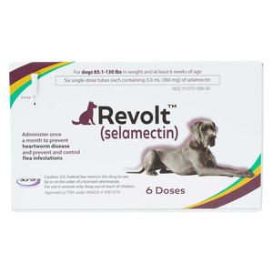 Revolt Selamectin for Dogs 85.1-130 lbs 6 ct - Item # 1582RX
