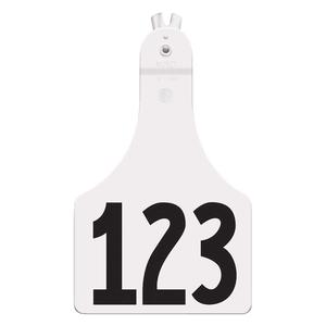 Allflex A-Tag Numbered Calf ID Ear Tags White - Item # 15900
