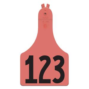 Allflex A-Tag Numbered Calf ID Ear Tags Red - Item # 15900