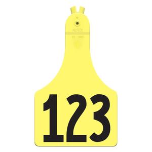 Allflex A-Tag Numbered Calf ID Ear Tags Yellow - Item # 15900