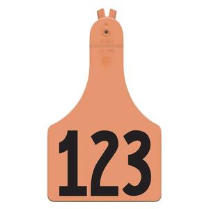 Allflex A-Tag Numbered Calf ID Ear Tags Orange - Item # 15900