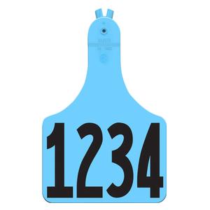 Allflex A-Tag Numbered Cow ID Ear Tags Blue - Item # 15901