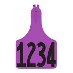 Allflex A-Tag Numbered Cow ID Ear Tags Purple - Item # 15901