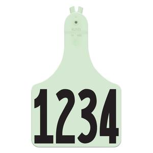 Allflex A-Tag Numbered Cow ID Ear Tags Green - Item # 15901