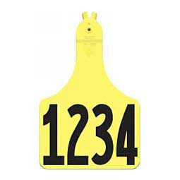 Allflex A-Tag Numbered Cow ID Ear Tags Yellow - Item # 15901