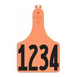 Allflex A-Tag Numbered Cow ID Ear Tags Orange - Item # 15901