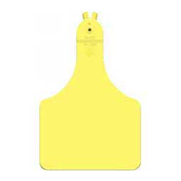 A-Tag Blank Cow ID Ear Tags Yellow 100 ct - Item # 15904