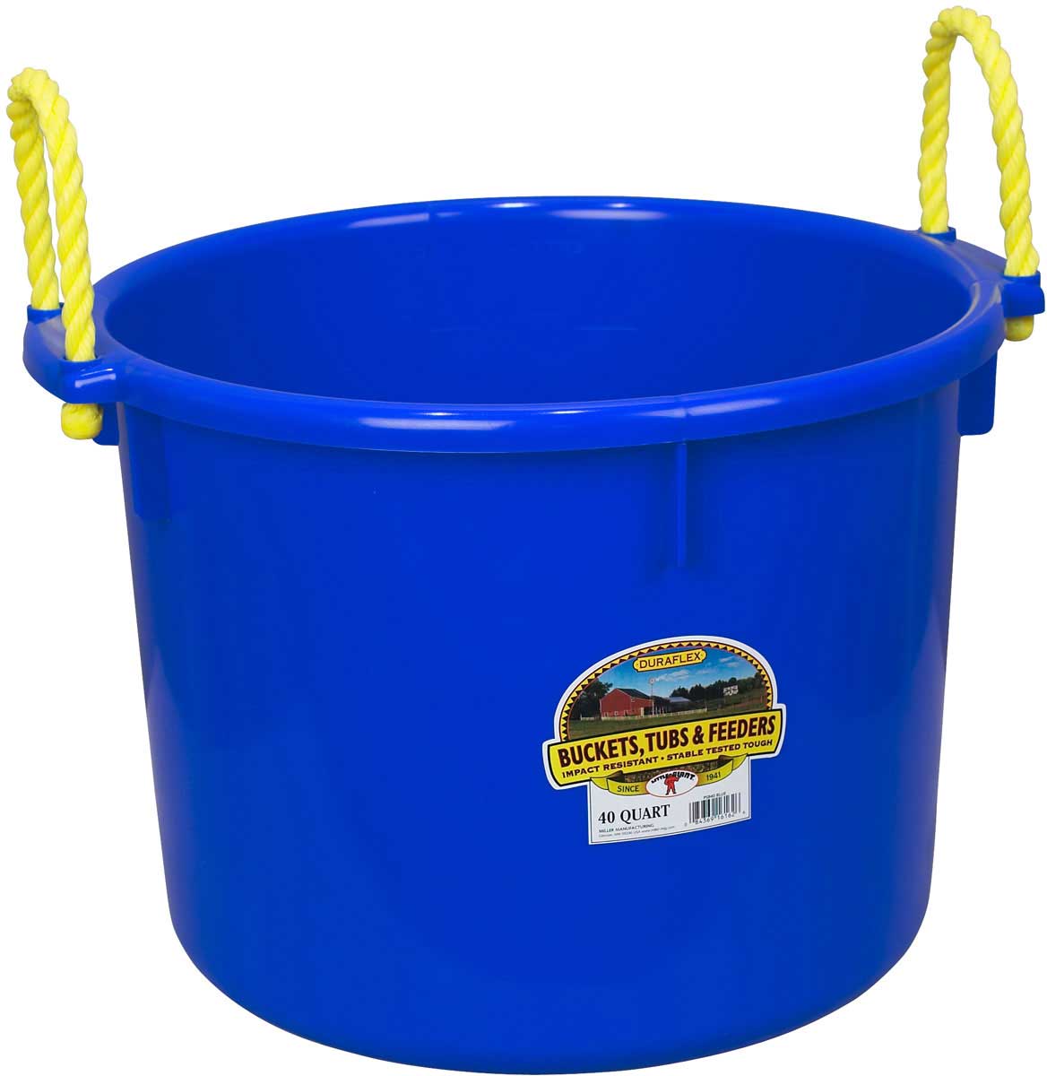 Red Little Giant Plastic Muck Tub Item No. PSB40RED 40 Quart Durable & Versatile Utility Bucket with Handles 