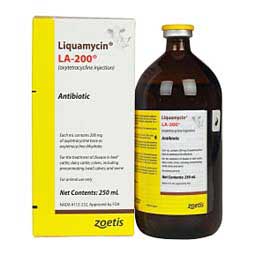 Liquamycin LA-200 Antibiotic for Use in Animals 250 ml (OTC) - Item # 16003