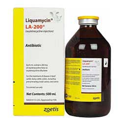 Liquamycin LA-200 Antibiotic for Use in Animals 500 ml - Item # 16004