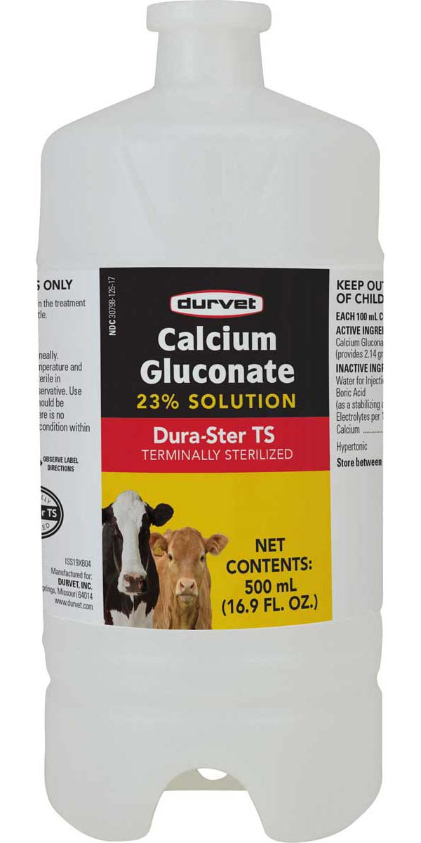 Calcium Gluconate 23% for Animal Use Durvet - Calcium Gels | Dairy | Farm