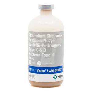 Bovilis Vision 7 with Spur Cattle and Sheep Vaccine 100 ml/50 dose - Item # 16047
