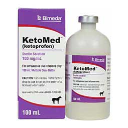 KetoMed (ketoprofen) for Horses 100 ml - Item # 1604RX