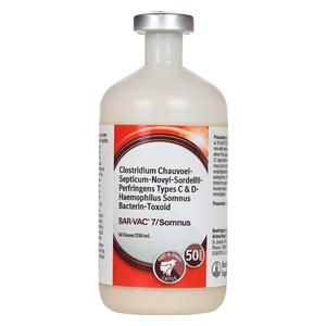Bar-Vac 7/Somnus Cattle Vaccine 50 dose - Item # 16065