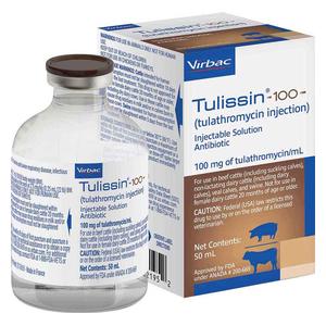 Tulissin 100 (tulathromycin injection) for Cattle and Swine 50 ml - Item # 1615RX
