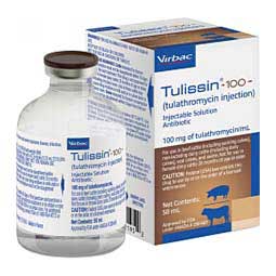 Tulissin 100 (tulathromycin injection) for Cattle and Swine 50 ml - Item # 1615RX
