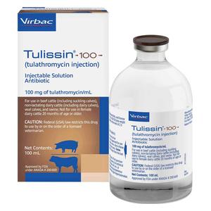 Tulissin 100 (tulathromycin injection) for Cattle and Swine 100 ml - Item # 1616RX