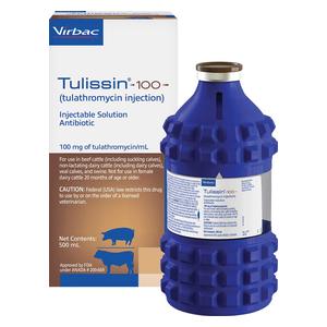 Tulissin 100 (tulathromycin injection) for Cattle and Swine 500 ml - Item # 1618RX