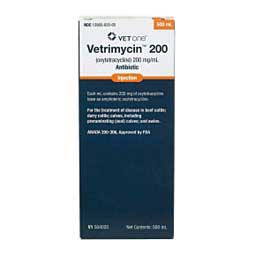 Vetrimycin 200 for Cattle & Swine 500 ml (California Rx Only)  - Item # 1633RX