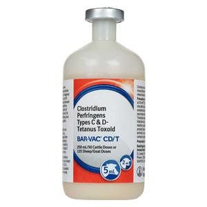 Bar-Vac CD/T Cattle, Sheep and Goat Vaccine 250 ml - Item # 16343