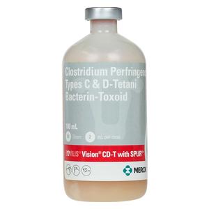 Bovilis Vision CD-T with Spur Cattle, Sheep and Goat Vaccine 100 ml/50 dose - Item # 16354