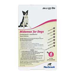 Midamox Topical Solution for Dogs 6 ct (20.1-55 lbs) - Item # 1636RX