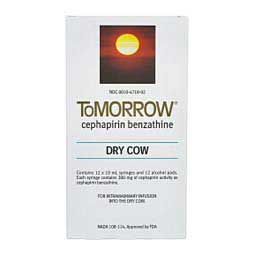 Tomorrow (Cephapirin Benzathine) Dry Cow Mastitis Treatment 12 ct - Item # 16375