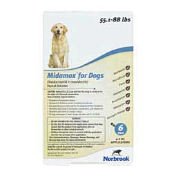 Midamox Topical Solution for Dogs 6 ct (55.1-88 lbs) - Item # 1637RX