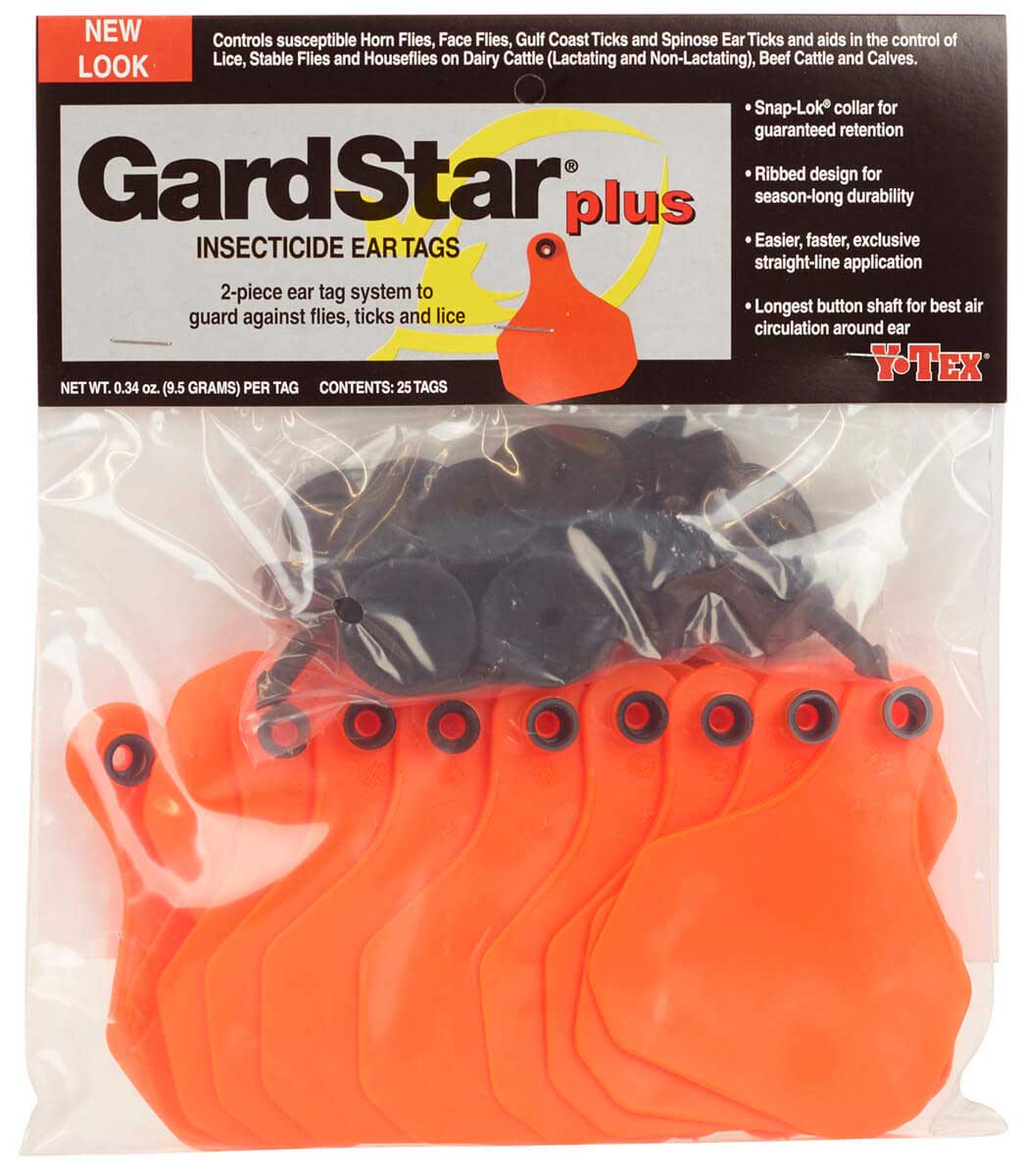 GardStar Plus Insecticide Cattle Ear Tags Y-Tex - Fly Tags, Fly Control