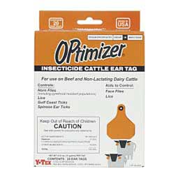 Optimizer Insecticide Cattle Ear Tags 20 ct - Item # 16468