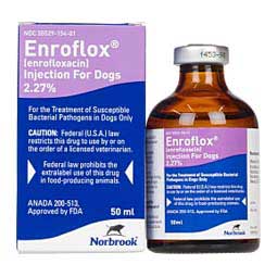 Enroflox Antibacterial Injection for Dogs 2.27% 50 ml - Item # 1646RX
