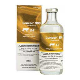 Loncor 300 (Florfenicol) Injectable Solution for Cattle 300 mg/ml 250 ml - Item # 1647RX