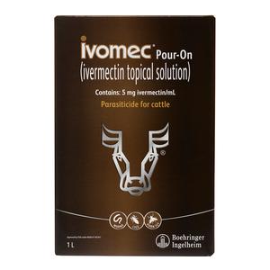 Ivomec Pour-On Parasiticide for Cattle 1000 ml - Item # 16533