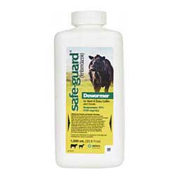 Safe-Guard Dewormer Suspension for Beef & Dairy Cattle & Goats 1000 ml - Item # 16538