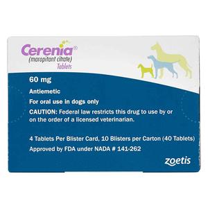 Cerenia for Dogs 60 mg 40 ct - Item # 1664RX