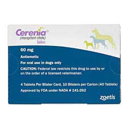 Cerenia for Dogs 60 mg 40 ct - Item # 1664RX