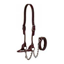 Brown Bombshell Leather Cattle Show Halter S (650 - 1000 lbs) - Item # 16660
