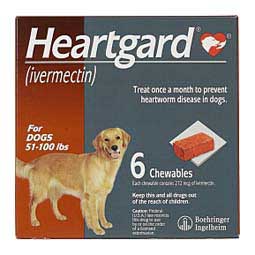 Heartgard for Dogs 51-100 lbs 6 ct - Item # 166RX