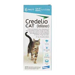 Credelio Cat 6 ct 48 mg (4.1-17 lbs) - Item # 1673RX
