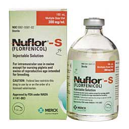 Nuflor-S (Florfenicol) Injectable Solution for Swine 100 ml - Item # 1674RX