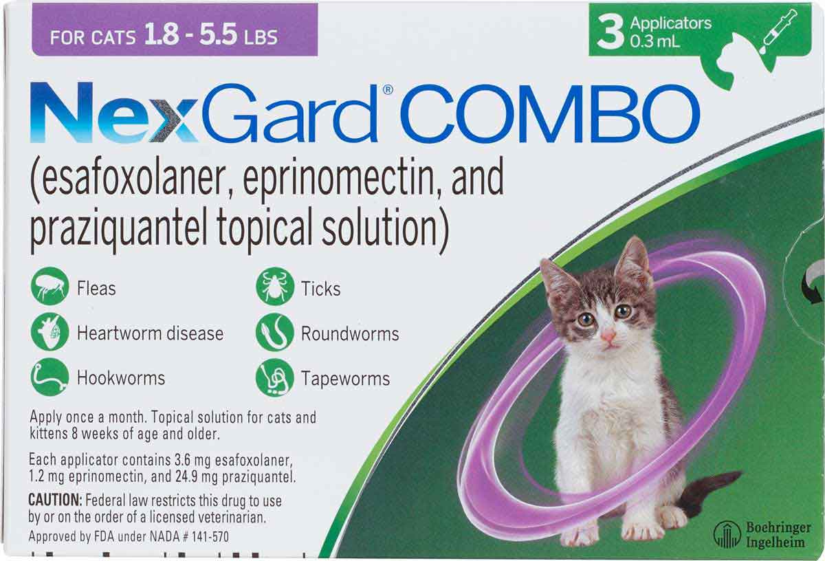 Valley Vet - NexGard Combo Topical for Cats Boehringer Ingelheim - Safe ...